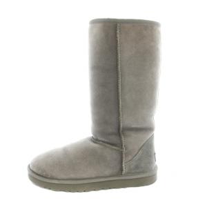 UGG australia CLASSIC TALL 2 ムートンブーツ ロングブーツ US7 24cm グレー S/N5815 /TK