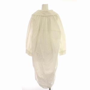 MARNI 22年製 ABMA0807A1 コットンポプリン バルーンドレス シャツワンピース ロング 長袖 36 白