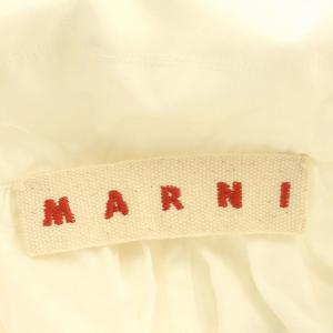 MARNI 22年製 ABMA0807A1 コットンポプリン バルーンドレス シャツワンピース ロング 長袖 36 白