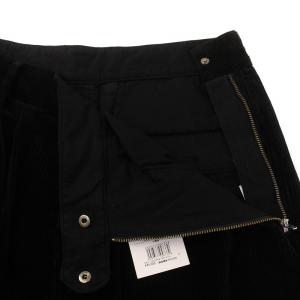 MHL. タグ付き 23AW コーデュロイパンツ ワイド 3 L 黒 ブラック