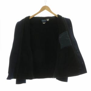 BLUE BLUE JAPAN コート 裏ボア ショート アウター 3 L 紺 ネイビー 黒 ブラック