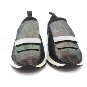 Sergio Rossi SR1 RUNNING ローカット スニーカー 37 ブラック