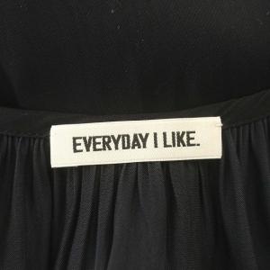 EVERYDAY I LIKE 24SS キャミソールドレス キャミワンピース ロング キャミソール ワンピース 36 S 黒 ブラック