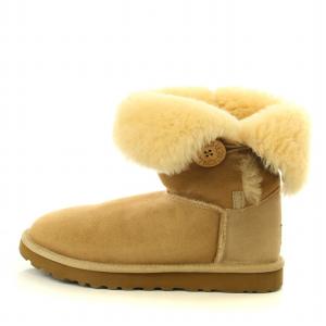 UGG australia W BAILEY BUTTON ベイリー ボタン 2 ムートンブーツ 靴 シューズ US7 24cm ベージュ 5803