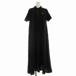 BEAMSBOY×LACOSTE ロングワンピース ブラック 38 BEAMS BOY（ビームス ボーイ）【別注】LACOSTE / ロング ピケ
