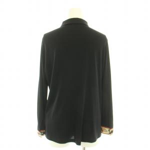 LEONARD ファッション FASHION シャツ ブラウス 長袖 花柄 L 黒 ブラック ベージュ 0129251