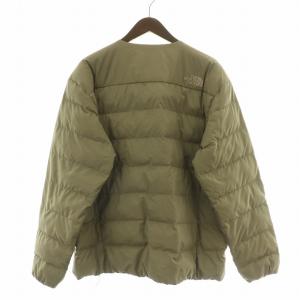 THE NORTH FACE ホワイトレーベル COMFY ON BALL JACKET オンボールジャケット ノーカラー 中綿 アウター ロゴ L カーキ
