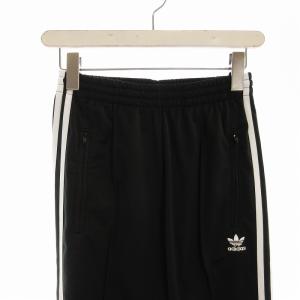 adidas Originals トラックパンツ イージー スリーストライプス ロゴ刺繍 S 黒 ブラック /EE