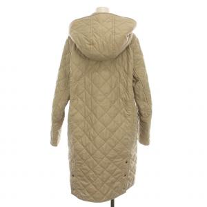 MACKINTOSH LONDON キルティングコート ロング 中綿 裏地チェック アウター 38 ベージュ /YM