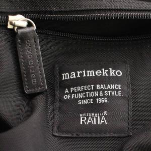 marimekko リュックサック デイバッグ ナイロン 黒 ブラック