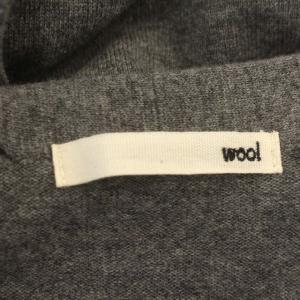 evam eva evameva エバムエバ ウール ロングカーディガン ニット カーディガン F グレー /G