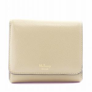 財布 二つ折り 小銭入れ レザー グレージュ /AN4