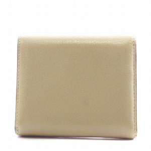 Mulberry 財布 二つ折り 小銭入れ レザー グレージュ /AN4