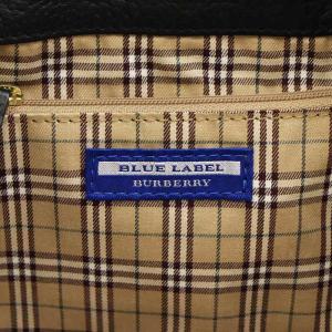 BURBERRY BLUE LABEL リュックサック デイバッグ レザー 黒 ブラック