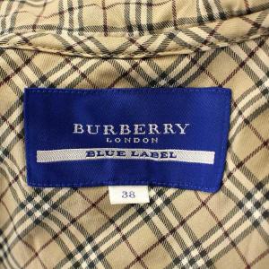 BURBERRY BLUE LABEL パーカー スウェット ポンチョ E1G14-596-40 ケープ 38 ベージュ