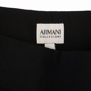 ARMANI COLLEZIONI スラックスパンツ ウール 40 黒