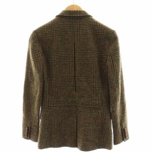 RUGBY RALPH LAUREN テーラードジャケット シングル チェック柄 ウール XXS ベージュ カーキ