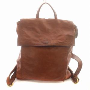 リュックサック レザー デイパック 茶 ブラウン /G