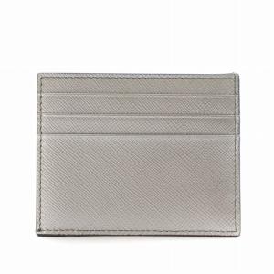 PRADA 三角プレート トライアングルロゴ カードケース シルバー色 1MC223