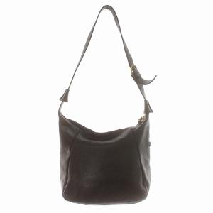 IL BISONTE ショルダーバッグ 牛革 レザー 黒 ブラック