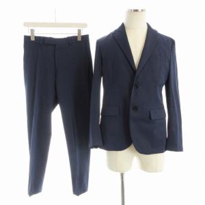 セットアップ スーツ ミックス 2B ジャケット スラックスパンツ S 紺 ネイビー 1222-199-1574