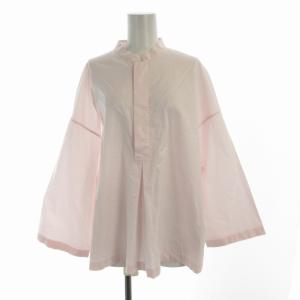 シャツ ブラウス プルオーバー ビックシルエット 長袖 36 ピンク 23-01-14-01103