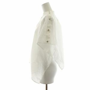 MM6 Maison Margiela シャツ ブラウス 半袖 ドルマンスリーブ アシンメトリー 変形 38 白 ホワイト