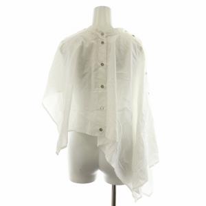 MM6 Maison Margiela シャツ ブラウス 半袖 ドルマンスリーブ アシンメトリー 変形 38 白 ホワイト
