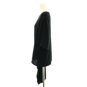 MM6 Maison Margiela マルタンマルジェラ アシンメトリーブラウス カットソー ノースリーブ 半袖 38 黒 ブラック S32NC0580