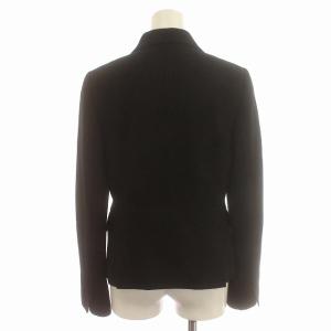 BURBERRY LONDON テーラードジャケット ウール アンゴラ混 裏地ノバチェック 38 M 黒 ブラック /G