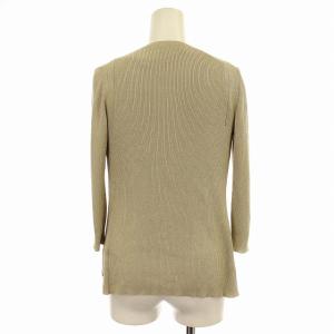 BURBERRY BLACK LABEL アンサンブル カーディガン ニット FBE02-647-41 リブニット ラメ 38 ゴールド