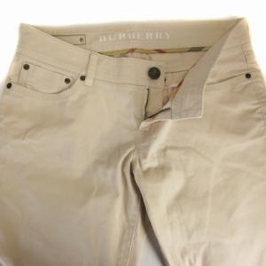 BURBERRY LONDON テーパードパンツ ストレッチ フルレングス 38 ピンク B1R05-523-12 /RO