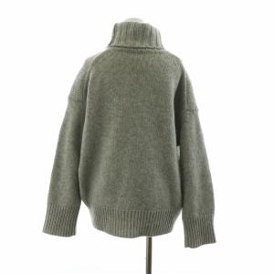 GALERIE VIE リブニット セーター 長袖 プルオーバー タートルネック S グレー