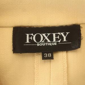 FOXEY BOUTIQUE ロングコート 前開き リボン ロング コート 38 M ベージュ