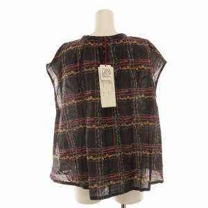 l'atelier du savon タグ付き シャツ ブラウス ノースリーブ チェック 野菜柄 F マルチカラー /EE