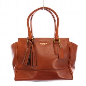 レガシー キャンダス キャリーオール 19891 ハンドバッグ トートバッグ レザー タッセル チャーム付き 茶 ブラウン