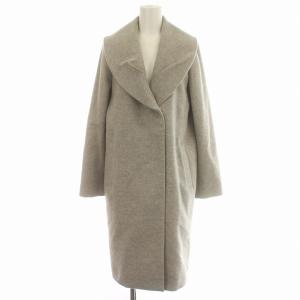 ビーバーショールカラーコート 031-7252052 カシミヤ混 ロング コート 34 グレー /G