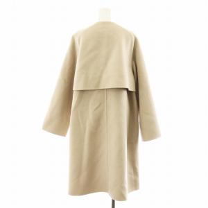 GALERIE VIE ウールダブルフェイス カラーレストレンチコート 36 ベージュ