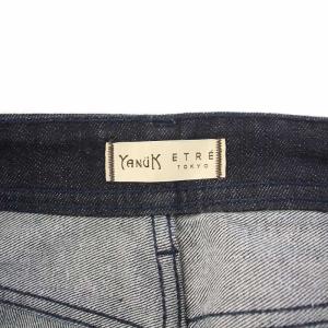 YANUK ETRE TOKYO ペグトップデニムパンツ ジーンズ ハイウエスト W25 インディゴ /KH