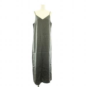 24SS サテンVネックキャミソール 24040240604020 ワンピース フレア ロング マキシ