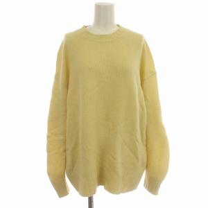 23AW Yak Big ヤク ニット プルオーバー セーター 長袖 F 黄色 イエロー /G