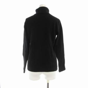 BURBERRY LONDON ニット セーター プルオーバー ロゴ タートルネック 長袖 1 黒 ブラック FB035-677