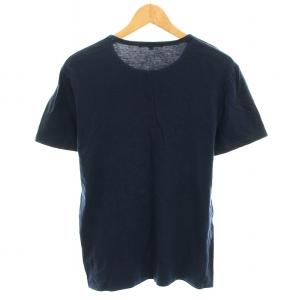 GUCCI Tシャツ カットソー クルーネック 半袖 GG柄 チェック柄 S 紺 ネイビー 287689 /YT