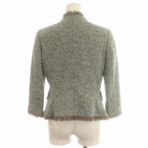 FOXEY BOUTIQUE ツイードジャケット 38 ライトブルー