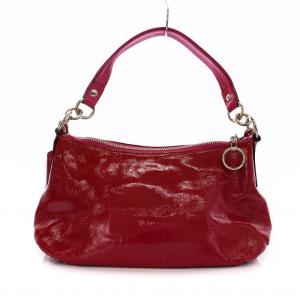 COACH 13852 ハンドバッグ ショルダーバッグ 2WAY パテントレザー エナメル ピンク