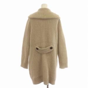 BURBERRY LONDON ニットコート カシミヤ混 ダブル コート 5 L相当 ベージュ
