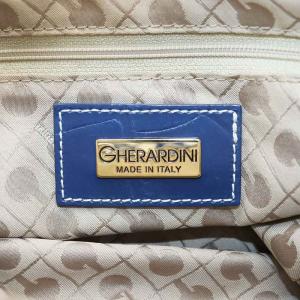 GHERARDINI ハンドバッグ ショルダーバッグ 2way デニム 総柄 青 ブルー /AN9