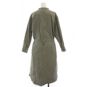MHL. 20AW DRY COTTON POPLIN ワンピース 2 カーキ 595-0258501