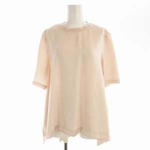シャツ ブラウス ビッグシルエット 半袖 2 S ピンク /EE