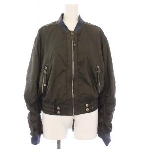 G-NOAK ミリタリージャケット ブルゾン ジップアップ ショート丈 アウター 40 L カーキ /KH